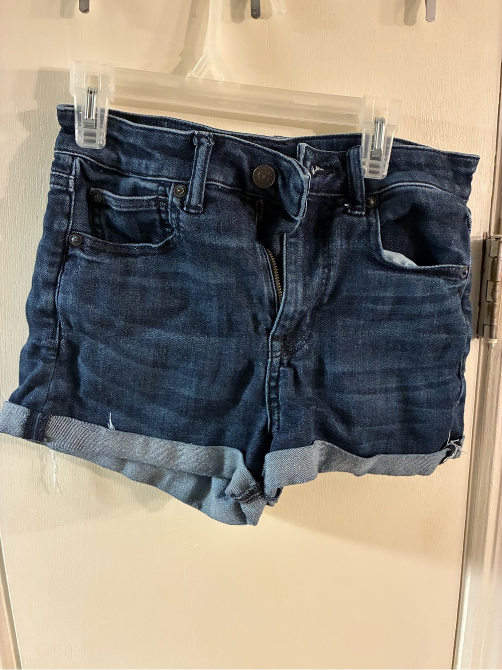 American Eagle Outfitters Women's Blue Denim Shorts Size 2 Next Level Stretch